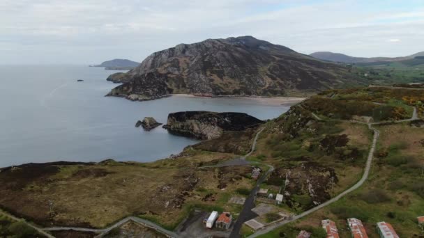 Flight Malin Head Most Northern Point Ireland — Stock Video