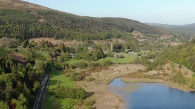 İrlanda Wicklow Dağları Glendalough Antik monasty  