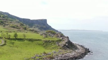 Murlough Bay Kuzey İrlanda - havadan görünümü 