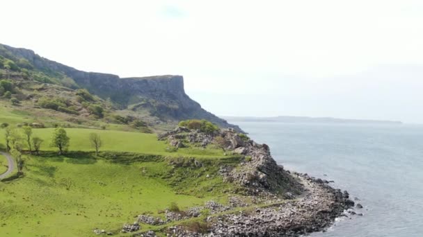 Murlough Bay Észak Írországban Légi Nézet — Stock videók