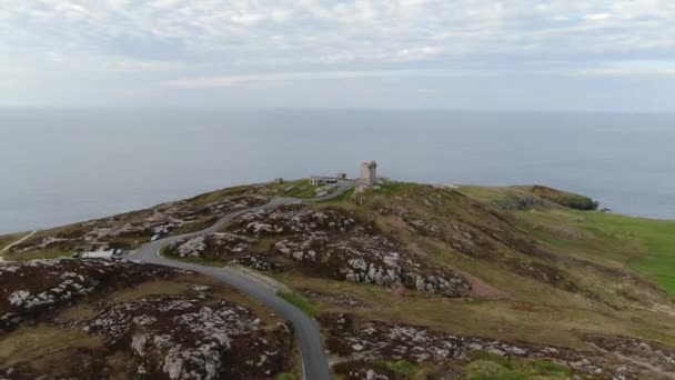 Malin Head Ponto Mais Setentrional Irlanda Fotografias Viagem — Vídeo de Stock