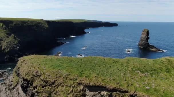 アイルランド西海岸の美しいキルキーの崖 — ストック動画