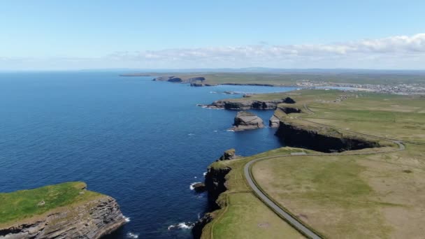 아일랜드 해안의 아름다운 — 비디오