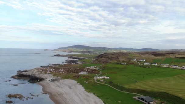 Malin Head Nejsevernější Bod Irska — Stock video