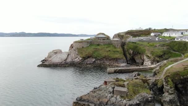 Φρούριο Ντάνρι Στο Ντάντρι Head Στην Ιρλανδία — Αρχείο Βίντεο