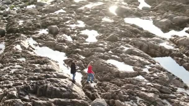 Het Rotsachtige Landschap Van Malin Head Aan Atlantische Kust Van — Stockvideo