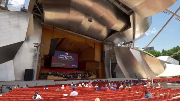 Jay Pritzker Concert Pavilion Millennium Park Chicago Chicago Usa June — Αρχείο Βίντεο