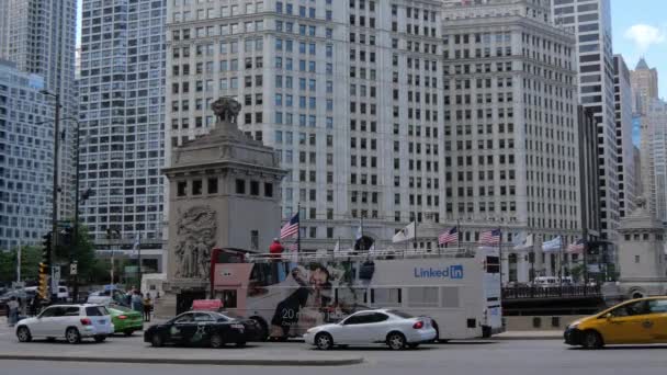 Typisk Gatuvy Chicago Chicago Usa Juni 2019 — Stockvideo