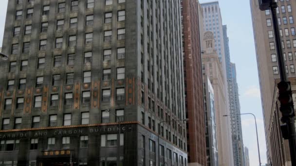 Carbide Och Carbon Building Chicago Chicago Usa Juni 2019 — Stockvideo