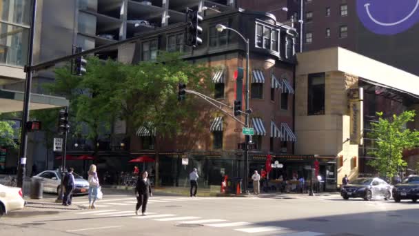 Ohio Street View Chicago Chicago Verenigde Staten Juni 2019 — Stockvideo