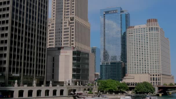 Edificio Loews Chicago Chicago Estados Unidos Junio 2019 — Vídeos de Stock