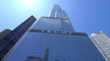 Şikago 'daki Trump Tower and Hotel - Chicago, ABD - 11 Haziran 2019