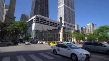 Chicago şehir merkezindeki su işleri binası - Chicago, ABD - 11 Haziran 2019