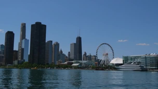 芝加哥受欢迎的地方 海军码头 芝加哥 2019年6月11日 — 图库视频影像