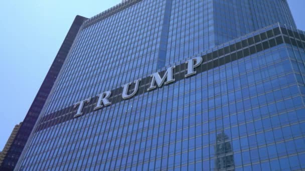 Trump Tower Hotel Chicagu Chicago Usa Června 2019 — Stock video