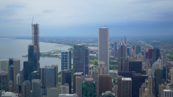 Chicago Shora Úžasný Letecký Pohled Chicago Usa Červen 2019 — Stock video