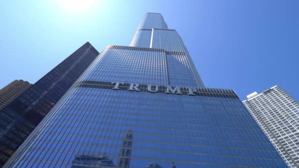 Trump Tower Hotel Chicago Chicago Usa Июня 2019 Года — стоковое видео