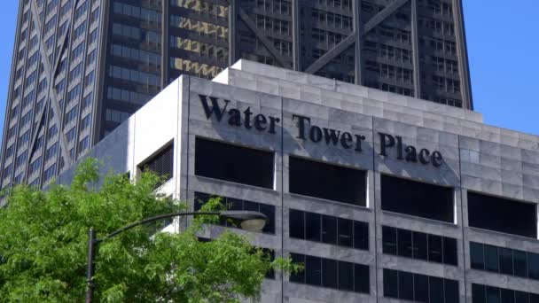 Water Tower Place Chicagu Chicago Usa Června 2019 — Stock video