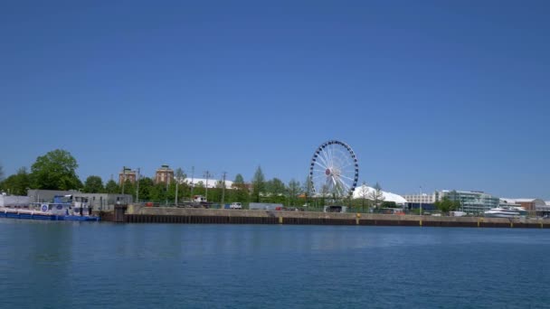 Rejs Navy Pier Chicago Chicago Usa Czerwiec 2019 — Wideo stockowe