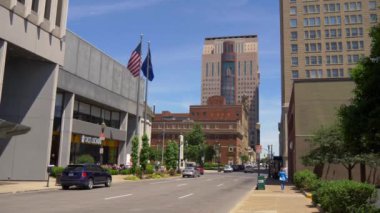 Louisville'de tipik sokak manzarası - Louisville, Kentucky - 14 Haziran 2019