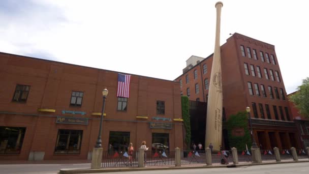 Louisville Slugger Baseball Museum Store Louisville Kentucky Juni 2019 — Stockvideo