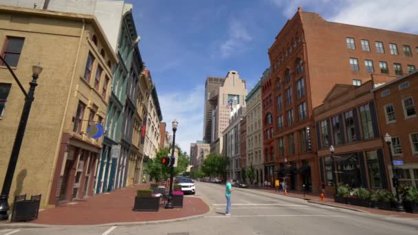 Vista Típica Calle Louisville Louisville Kentucky Junio 2019 — Vídeos de Stock