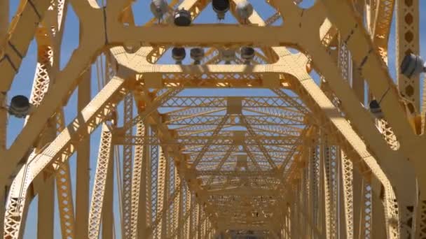 George Rogers Clark Memorial Bridge Sobre Río Ohio Fotografía Viaje — Vídeo de stock