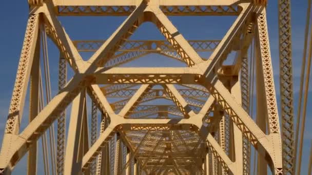 Puente Conmemorativo George Rogers Clark Sobre Río Ohio Louisville Kentucky — Vídeos de Stock