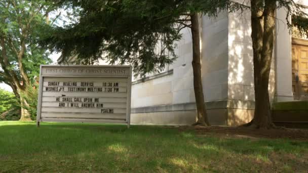 Первая Церковь Христа Ученого Луисвилле Луисвилль Кентукки Июня 2019 — стоковое видео