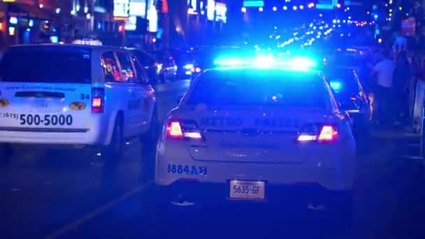 Voiture Police Service Nashville Broadway Nashville Tennessee Juin 2019 — Video