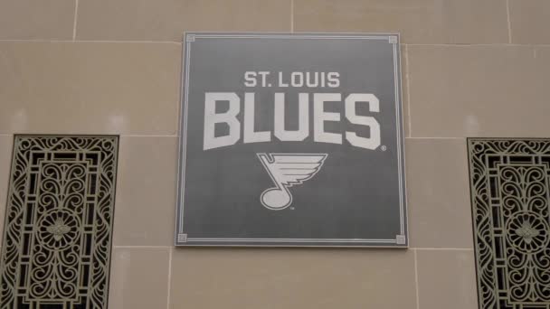 Assinatura Louis Blues Saint Louis Missouri Junho 2019 — Vídeo de Stock