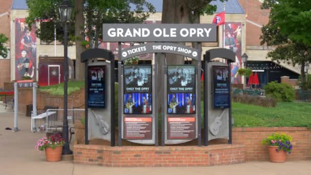 Grand Ole Opry Nashville Nashville Tennessee Červen 2019 — Stock video
