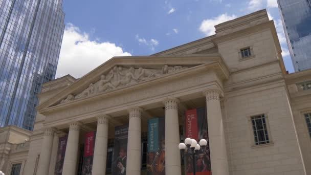 Centro Sinfonia Schermerhorn Nashville Nashville Tennessee Junho 2019 — Vídeo de Stock