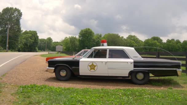 Old Police Car Leipers Widelec Leipers Fork Usa Czerwca 2019 — Wideo stockowe