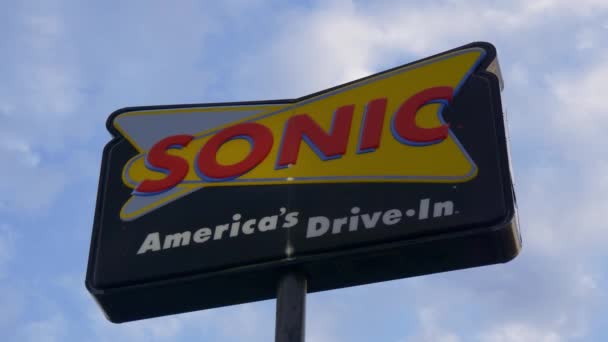 Sonic American Drive Snabbmat Frankfort Usa Juni 2019 — Stockvideo