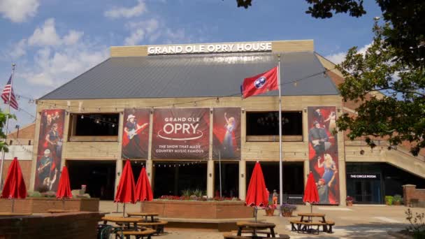 Monumento Famoso Nashville Grand Ole Opry Nashville Tennessee Junio 2019 — Vídeo de stock