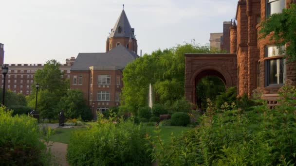 Campus Van Universiteit Van Saint Louis Saint Louis Missouri Juni — Stockvideo