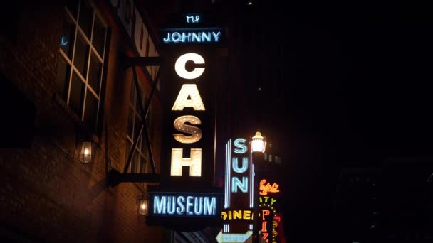 Johnny Cash Museum Nashville Nashville Tennessee Giugno 2019 — Video Stock