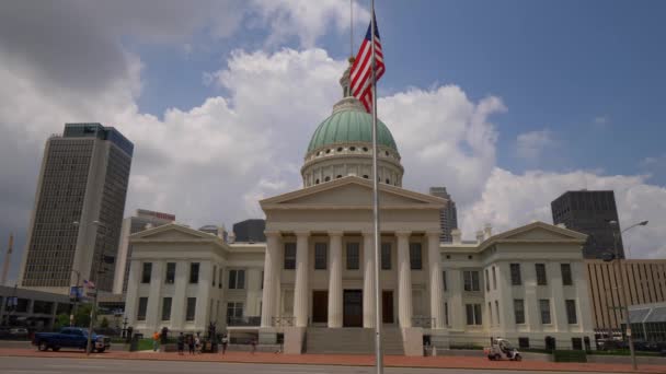 Altes Gerichtsgebäude Louis Saint Louis Missouri Juni 2019 — Stockvideo