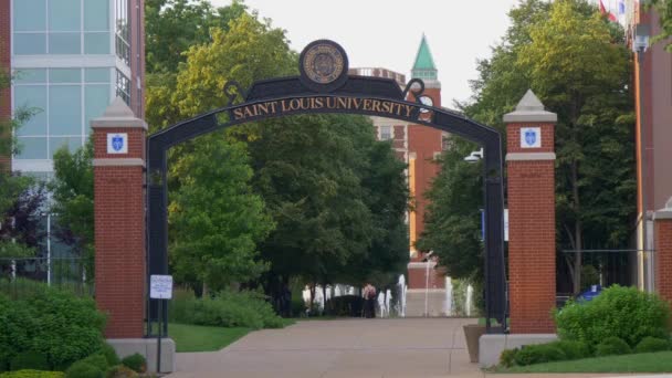 Saint Louis University Campus Saint Louis Missouri Czerwca 2019 — Wideo stockowe