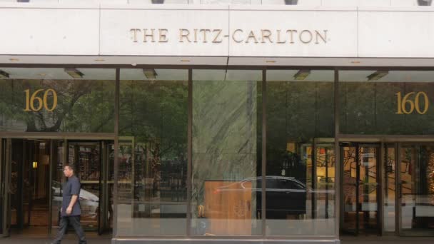 Ritz Carlton Hotel Chicagu Chicago Illinois Června 2019 — Stock video