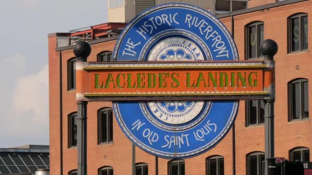 Lacledes Landing Saint Louis Saint Louis Missouri Czerwca 2019 — Wideo stockowe