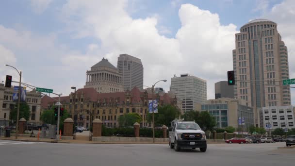 Saint Louis Downtown Buildings Saint Louis Missouri Juni 2019 — Stockvideo