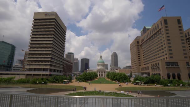 Luther Ely Smith Park Old Courthouse Saint Louis Saint Louis — Stock Video