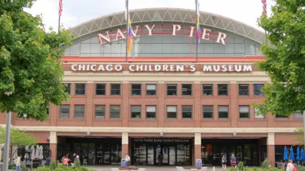 Navy Pier Chicago Marco Popular Cidade Chicago Illinois Junho 2019 — Vídeo de Stock