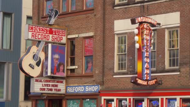 Ernest Tubb Record Shop Nashville Nashville Tennessee Juni 2019 — Stockvideo