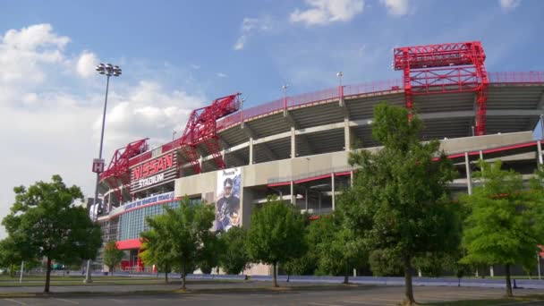 Słynny Punkt Orientacyjny Nashville Stadion Nissan Nashville Tennessee Czerwca 2019 — Wideo stockowe