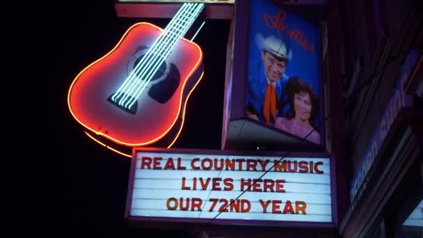 Berühmter Ernest Tubb Record Shop Nashville Nashville Tennessee Juni 2019 — Stockvideo