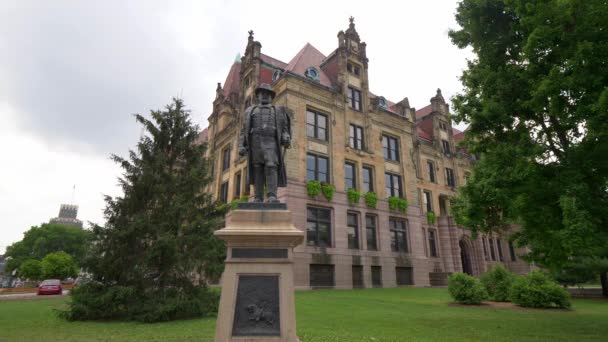 Washington Square Park Vid Louis City Hall Saint Louis Missouri — Stockvideo