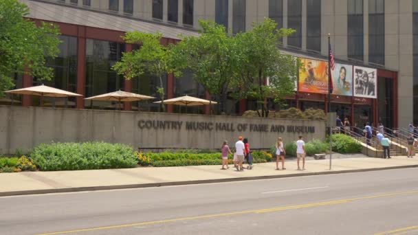 Country Music Hall Fame Und Museum Nashville Nashville Tennessee Juni — Stockvideo